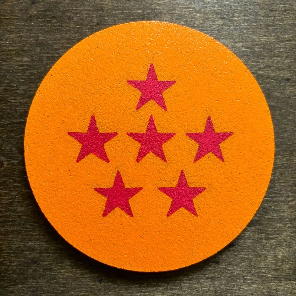 Dragon Ball Painted Coasters Lot of 7